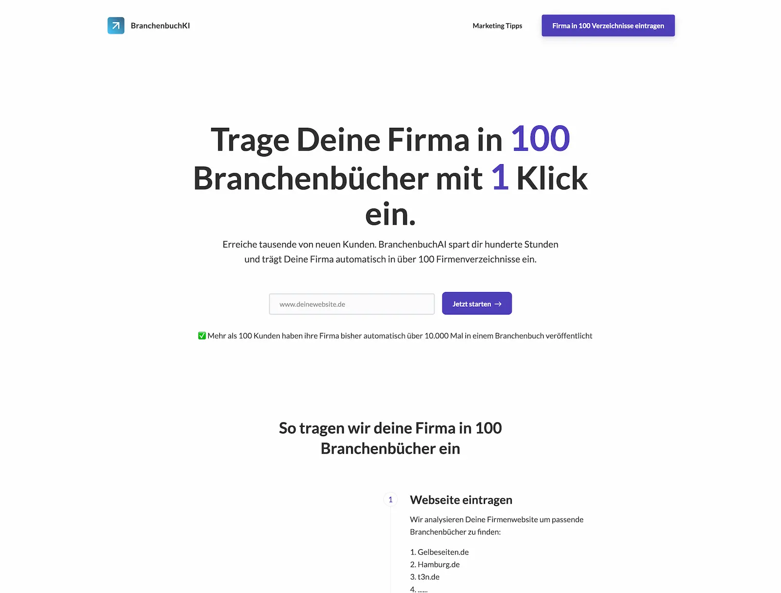 Branchenbuch AI screenshot