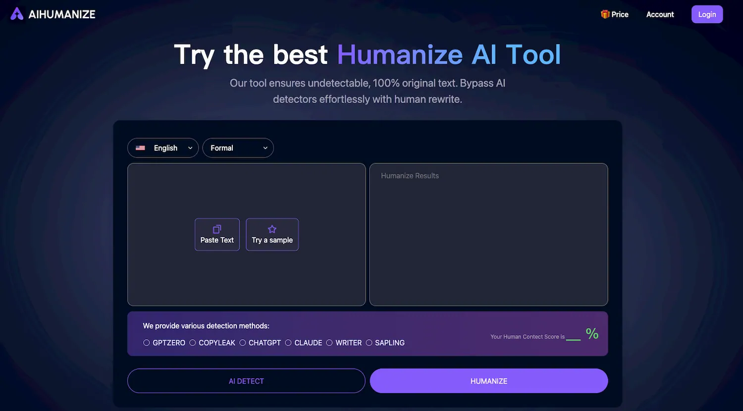 AI Humanize screenshot