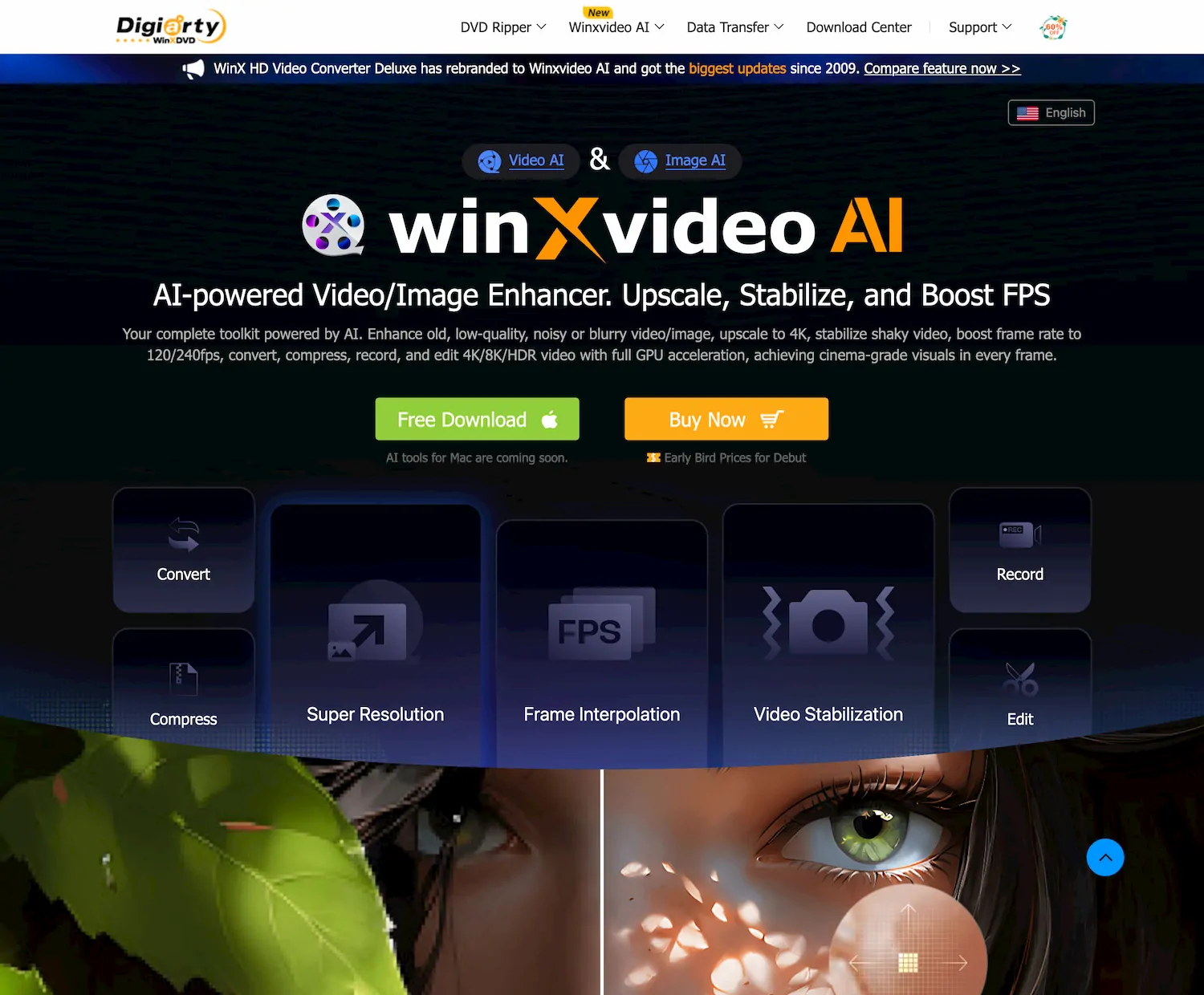 Winxvideo AI - Video AI Enhancer screenshot