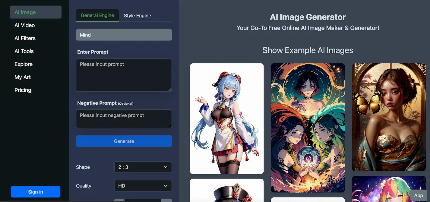MagicAI - Free AI Image, AI Video, AI Tools, Anime Art screenshot