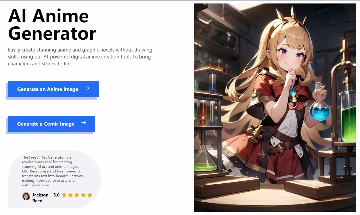 AI Anime Generator Online screenshot