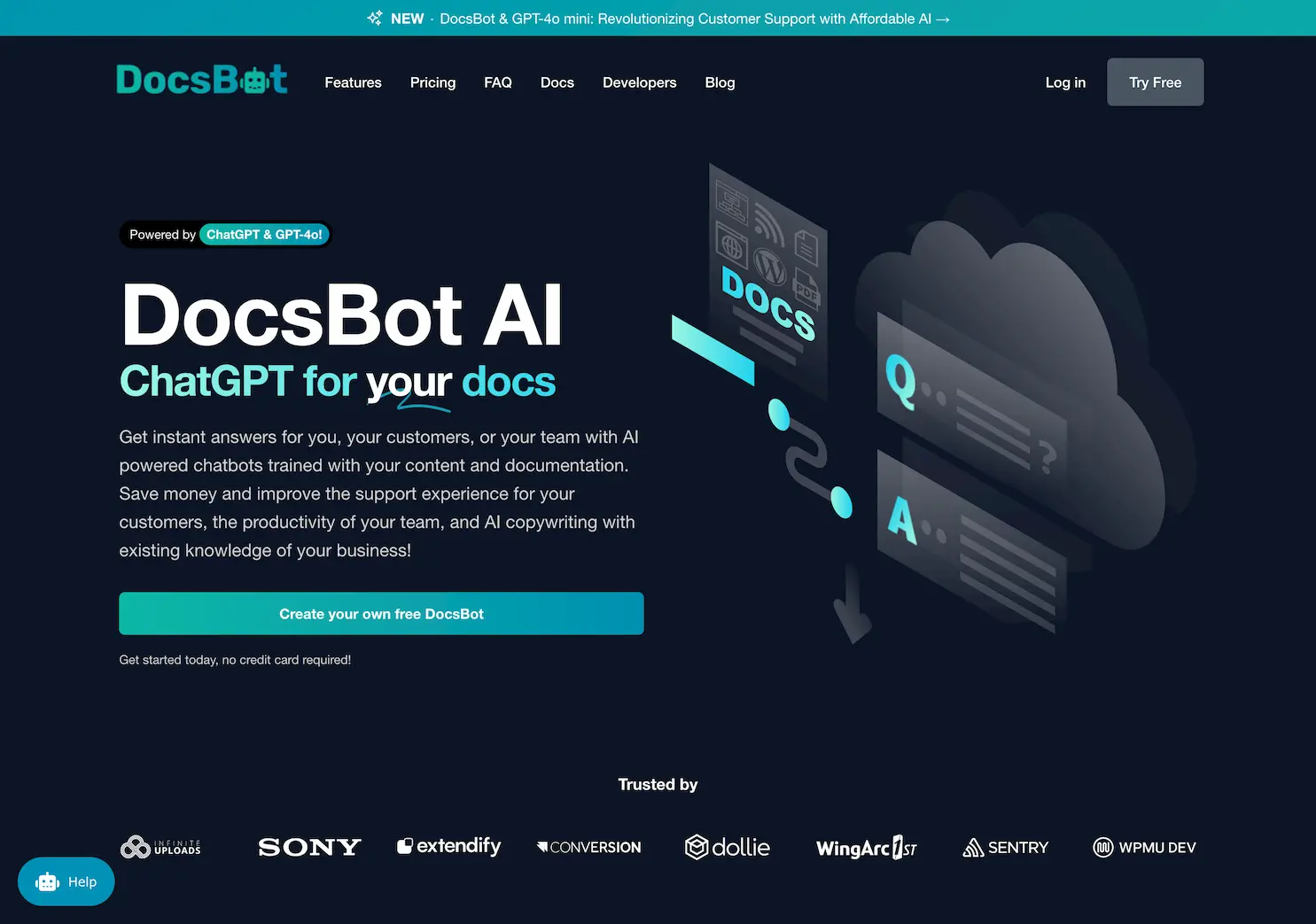DocsBot screenshot