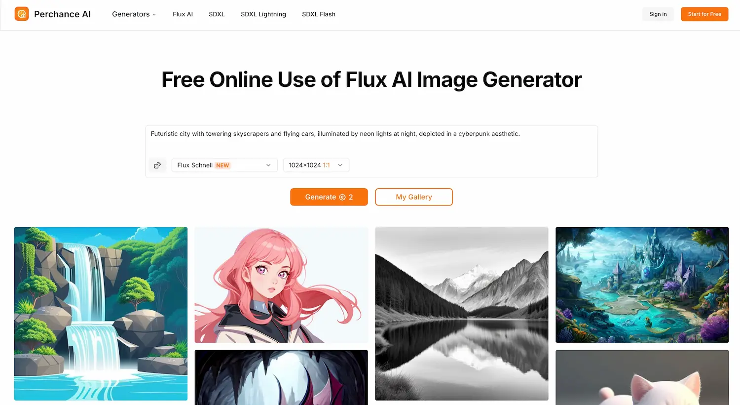 Perchance AI pricing and features