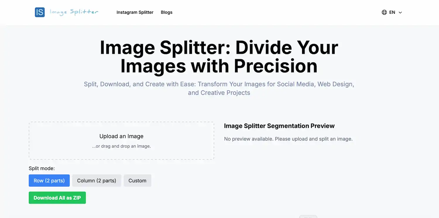 Image Splitter screenshot