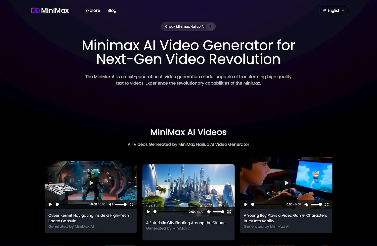 MiniMax AI screenshot